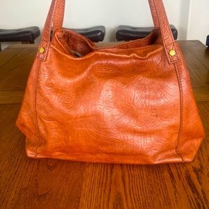 COPY - American Leather Co. Embossed Handbag